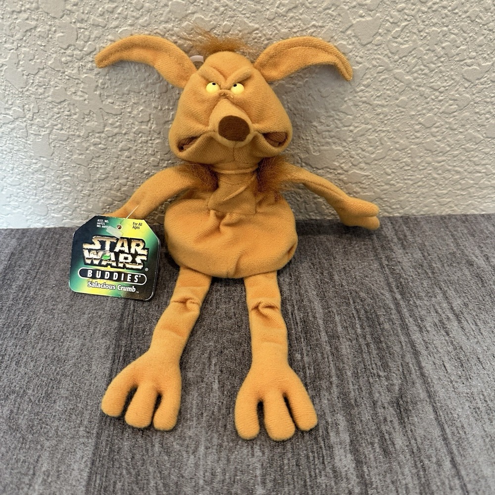 Star Wars Buddies Salacious Crumb Plush w/ Tag Kenner 1997 Hasbro